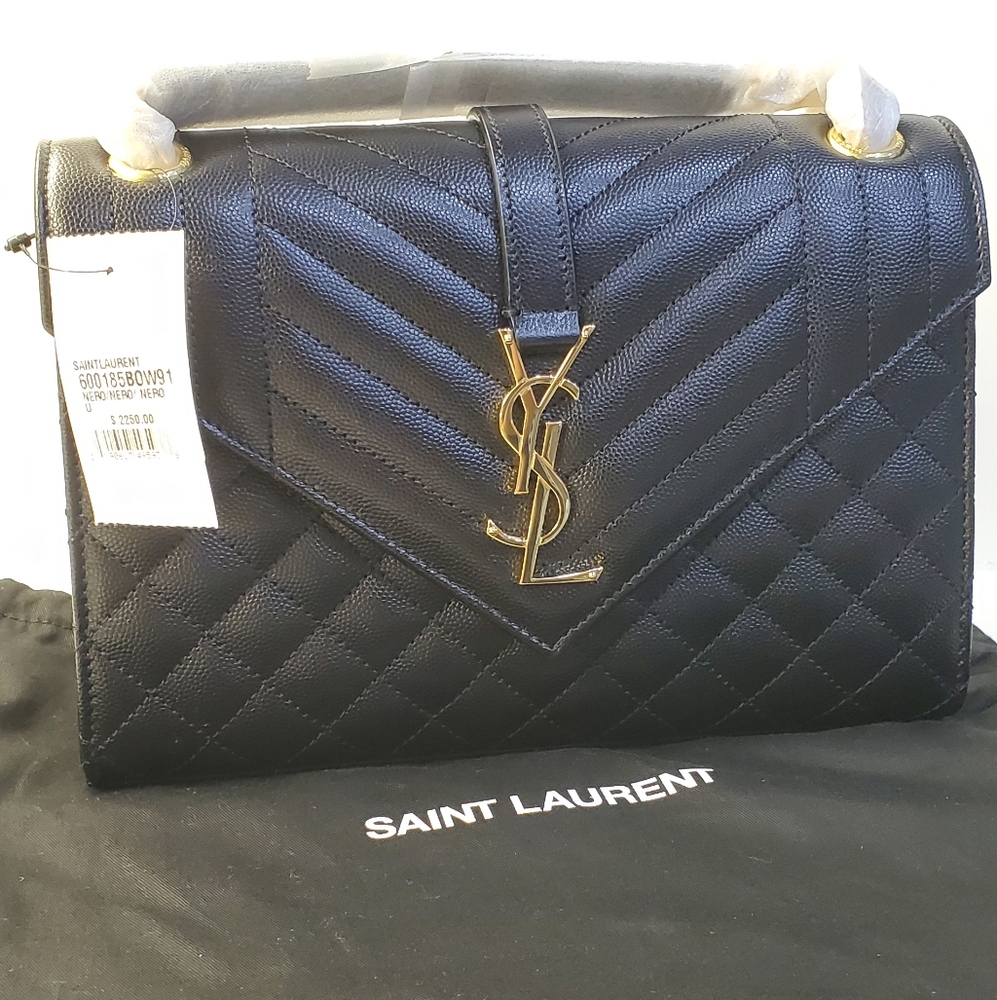 Saint Laurent quilted envelope shoulder bag